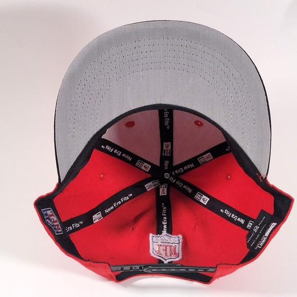 Kansas City Chiefs Hat Red / Black New Era Adjustable Snapback Cap NFL FOOTBALL - Picture 6 of 8